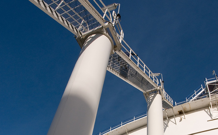 Deel van een industrieterrein