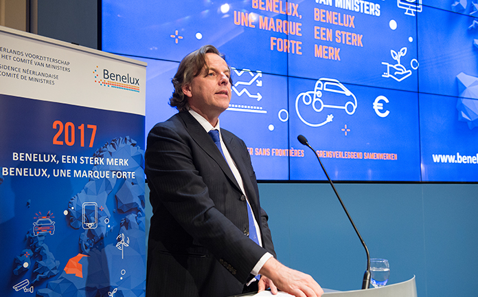 Minister Koenders geeft speech als voorzitter Benelux