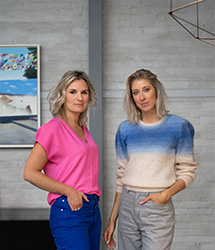 De auteurs van Duwtje, Liza Luesink en Joyce Croonen