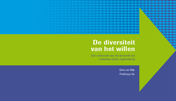 Voorkant van onderzoek met de tekst: De diversiteit van het willen. Een onderzoek naar de dynamiek van motivaties achter regelnaleving.