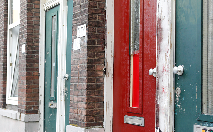 Vervallen panden aan West-Kruiskade