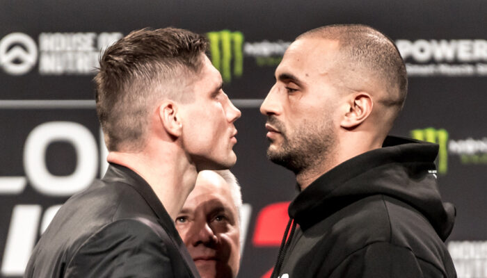 Rico Verhoeven en Badr Hari doen stare down