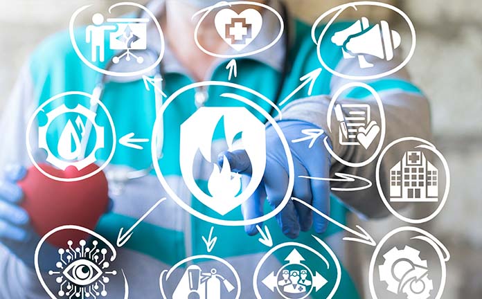 Iconen die met brand te maken hebben