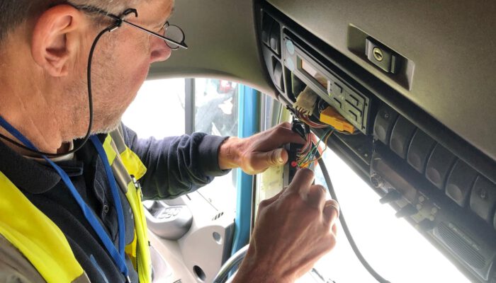 Inspectie van een tachograaf