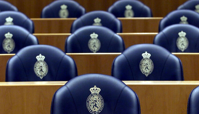 Plenaire zaal in de Tweede Kamer
