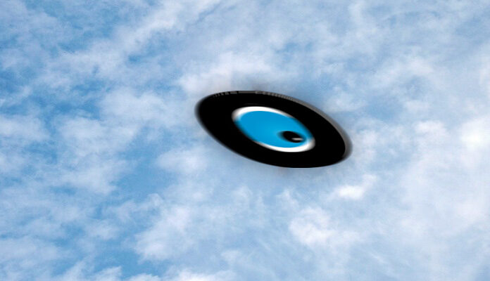 Illustratie van een drone in de lucht met ToeZine-logo