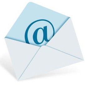 Enveloppe met een teken @