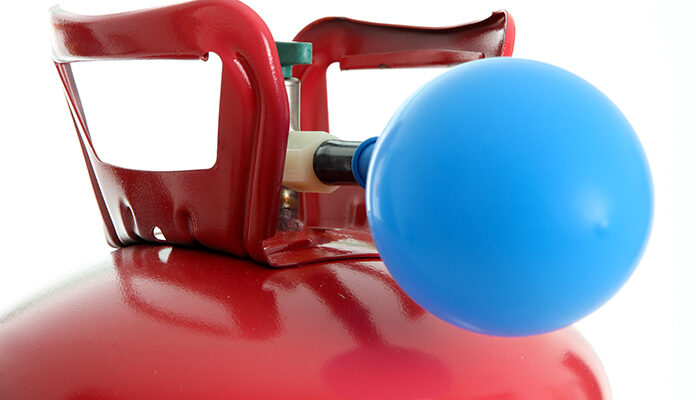 Lachgastank met ballon