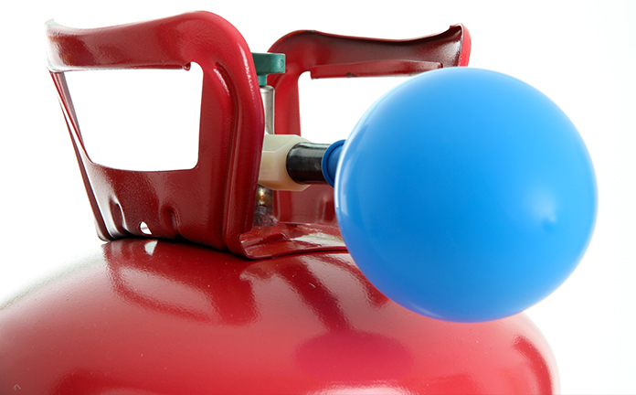 Lachgastank met ballon
