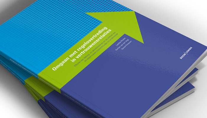 Omslag onderzoek met de tekst: Omgaan met regelovertreding in vertrouwensrelaties.