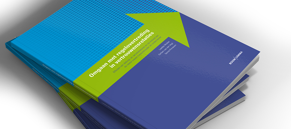 Omslag onderzoek met de tekst: Omgaan met regelovertreding in vertrouwensrelaties.