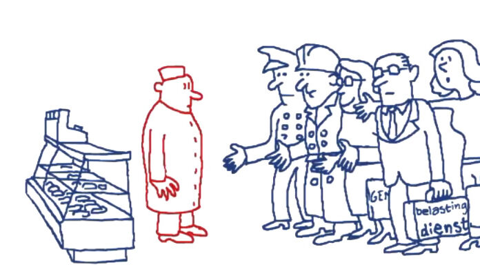 Belastingdienst, gemeente en politie komen op bezoek bij een ondernemer.