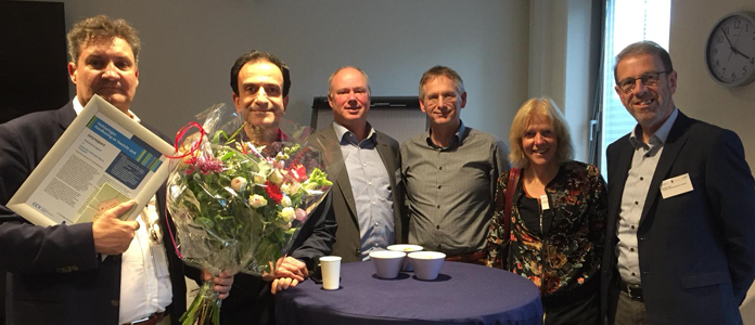 De werkgroep v.l.n.r.: Willard Elissen, Bahjet Abo-Sheer, Ed Auee, Rene Roorda, Tjitske Harmannij en Reinder Ubels. Op de foto ontbreken: Arend Kroes, Otto Delsman en Mara Berghout. 