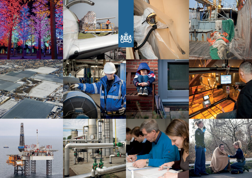 Afbeelding met foto's van verschillende inspecties