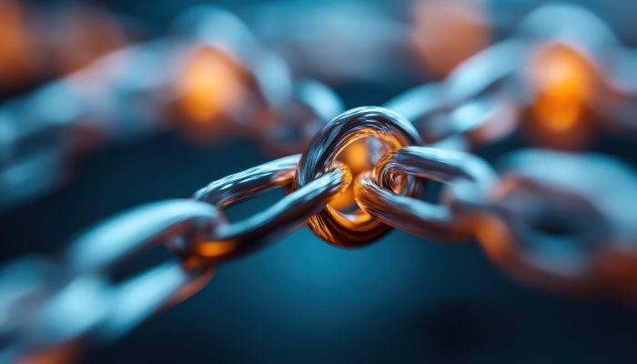 een schakel verbindt vier schakelkettingen met elkaar