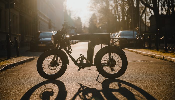 Fatbike midden op de straat