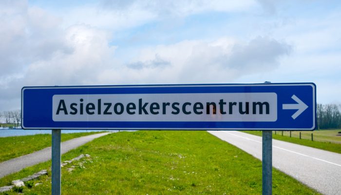 Bordje asielzoekerscentrum